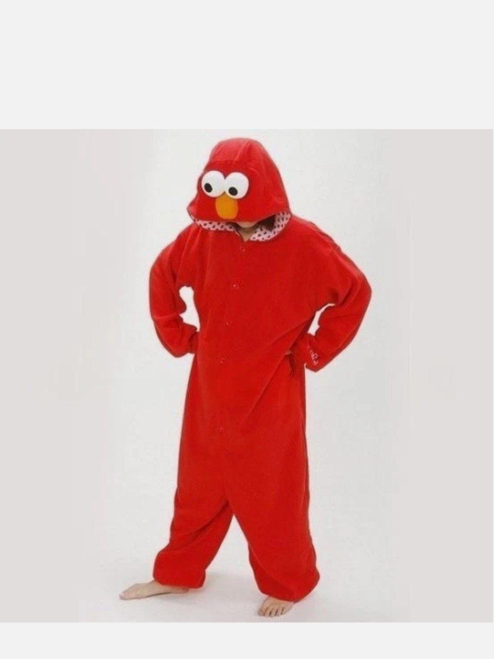 Elmo Hooded Onesie - Cozy Costume